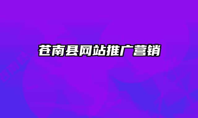 苍南县网站推广营销