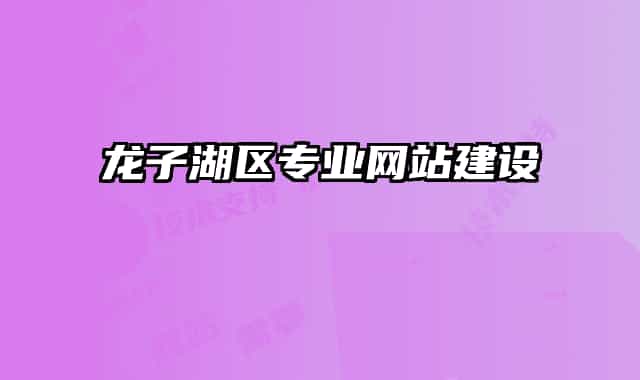 龙子湖区专业网站建设
