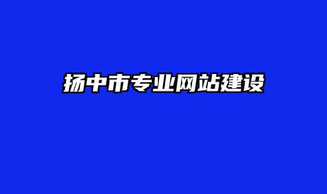 扬中市专业网站建设