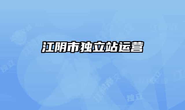 江阴市独立站运营