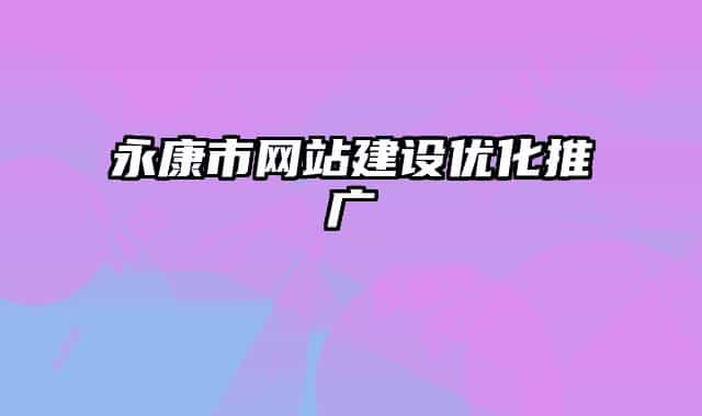 永康市网站建设优化推广