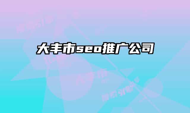 大丰市seo推广公司