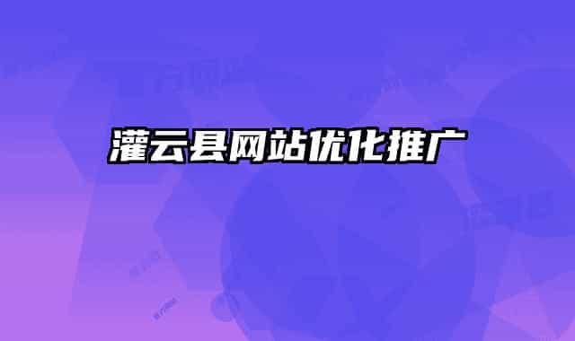 灌云县网站优化推广