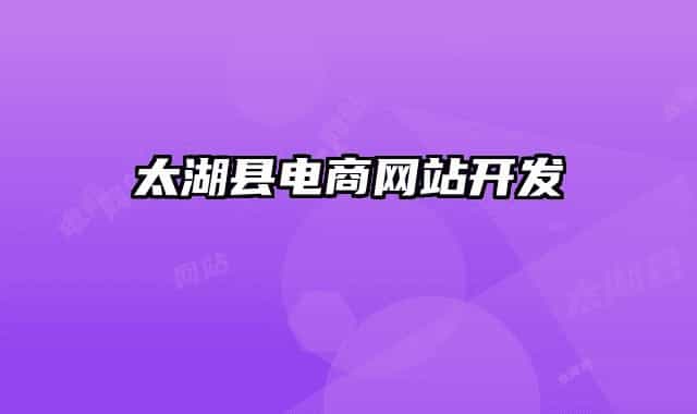 太湖县电商网站开发