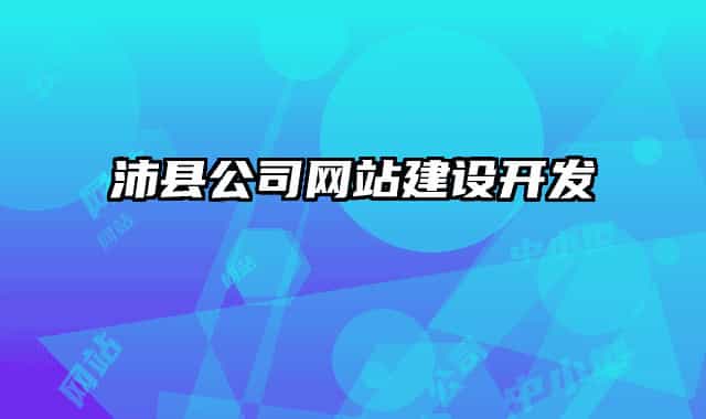 沛县公司网站建设开发