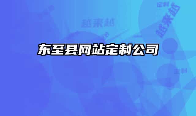 东至县网站定制公司
