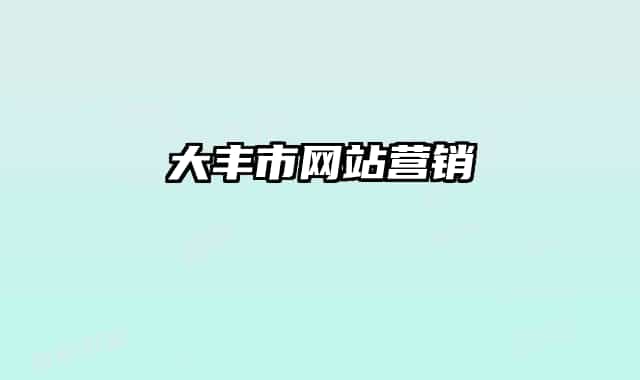 大丰市网站营销