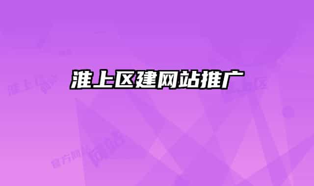 淮上区建网站推广