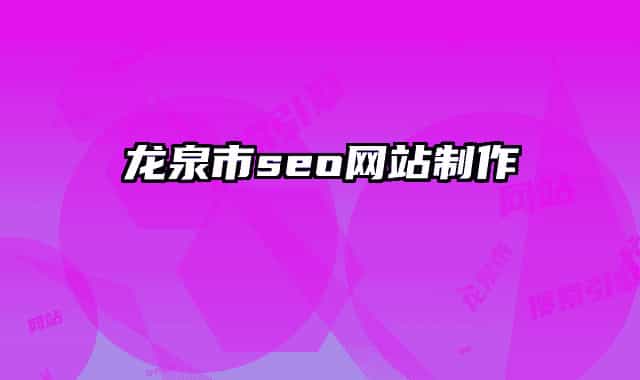 龙泉市seo网站制作