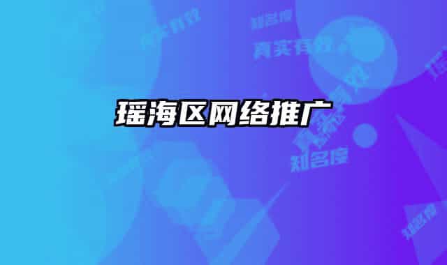 瑶海区网络推广