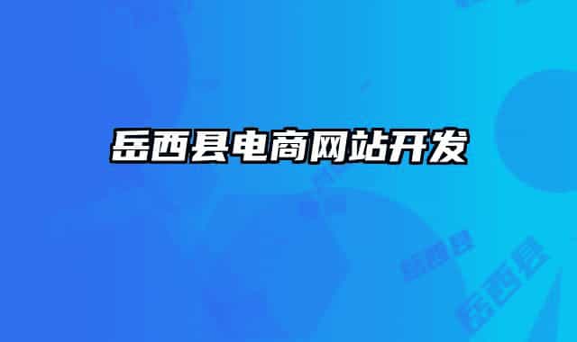 岳西县电商网站开发
