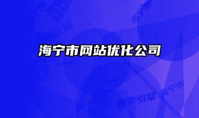海宁市网站优化公司