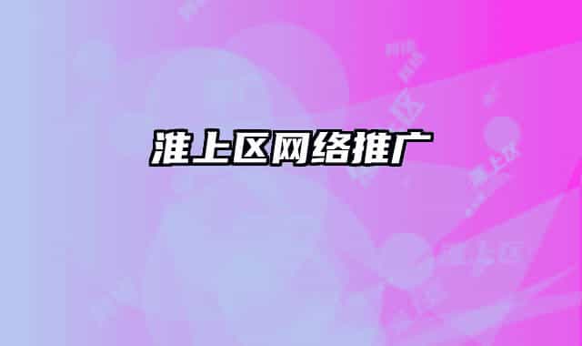 淮上区网络推广