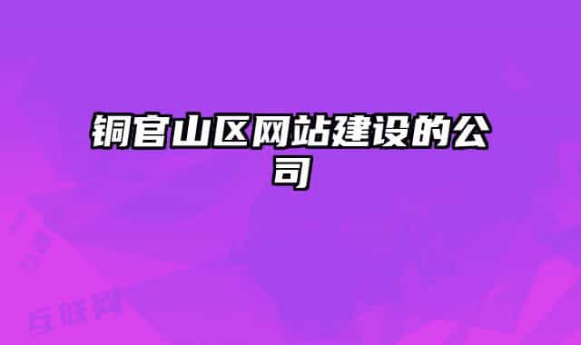 铜官山区网站建设的公司