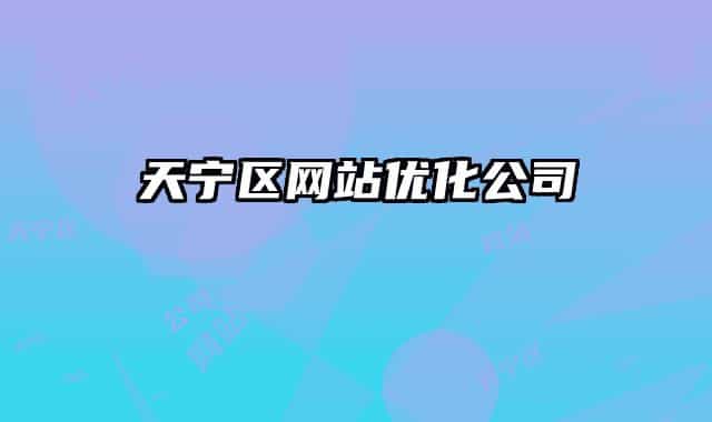 天宁区网站优化公司