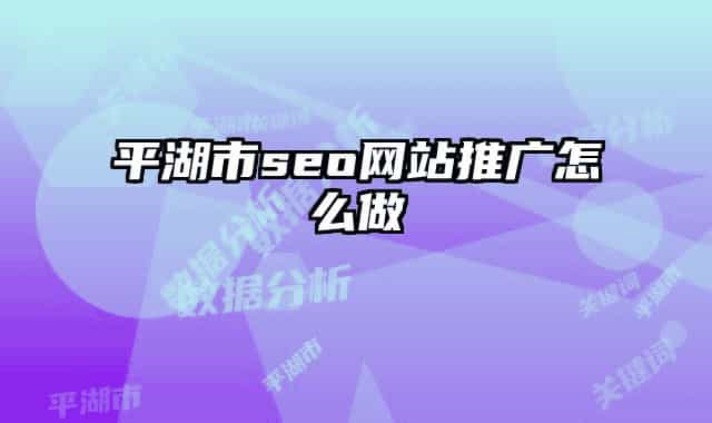 平湖市seo网站推广怎么做