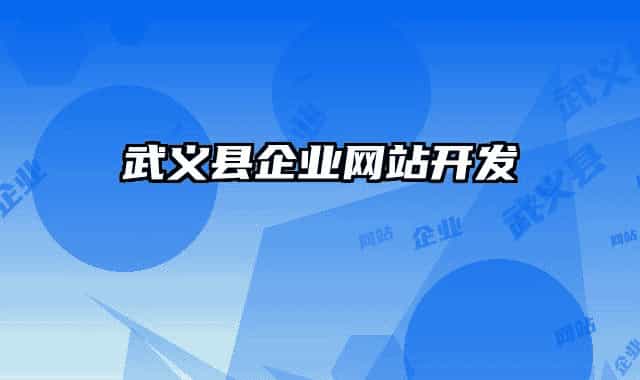 武义县企业网站开发