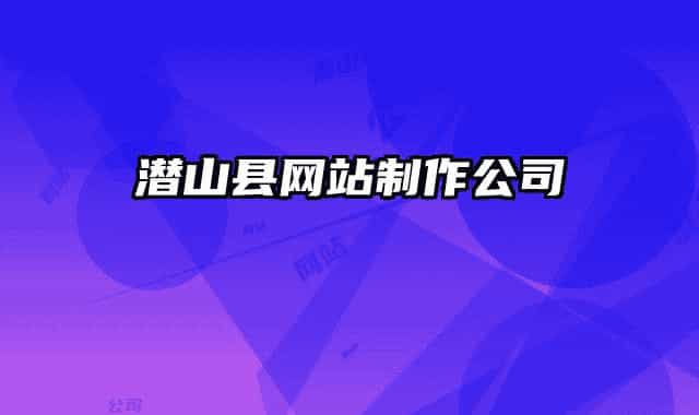 潜山县网站制作公司