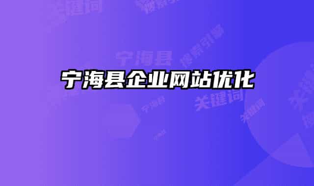 宁海县企业网站优化