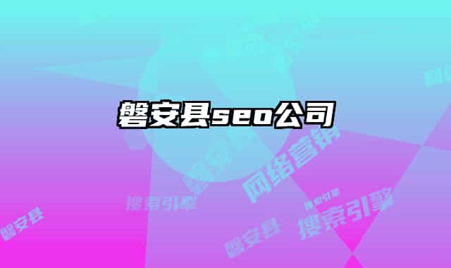 磐安县seo公司