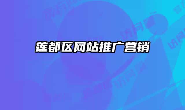 莲都区网站推广营销
