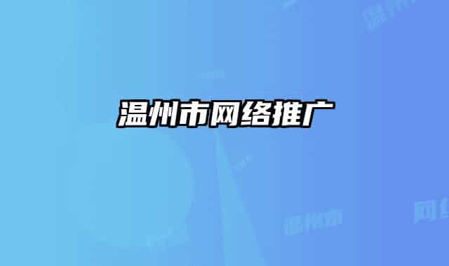 温州市网络推广