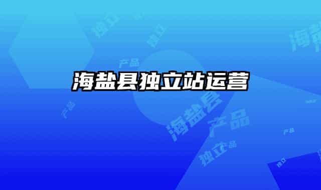 海盐县独立站运营