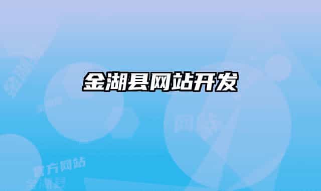 金湖县网站开发