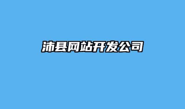 沛县网站开发公司