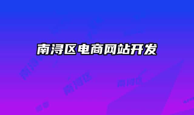 南浔区电商网站开发