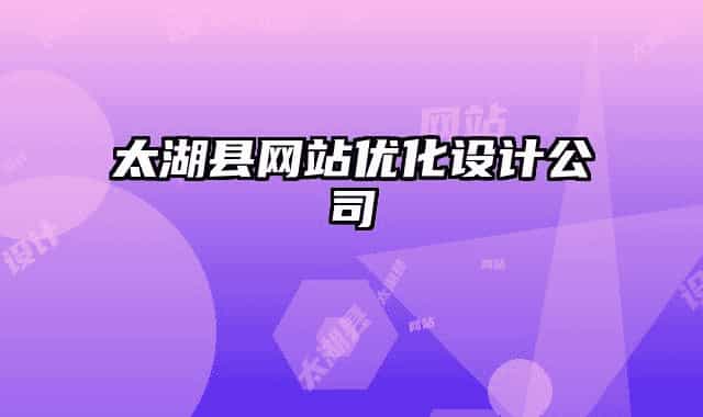 太湖县网站优化设计公司