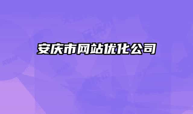 安庆市网站优化公司