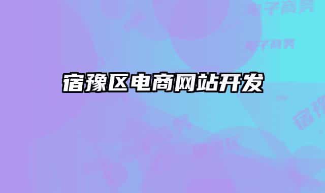 宿豫区电商网站开发