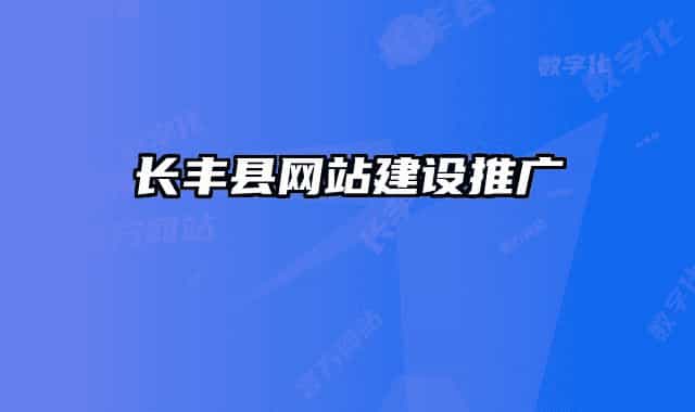 长丰县网站建设推广