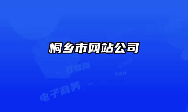 桐乡市网站公司