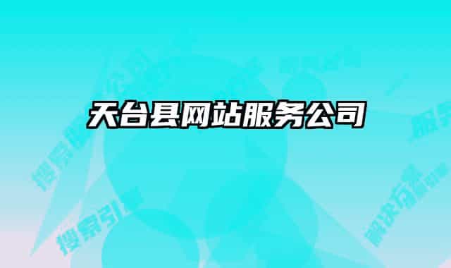 天台县网站服务公司