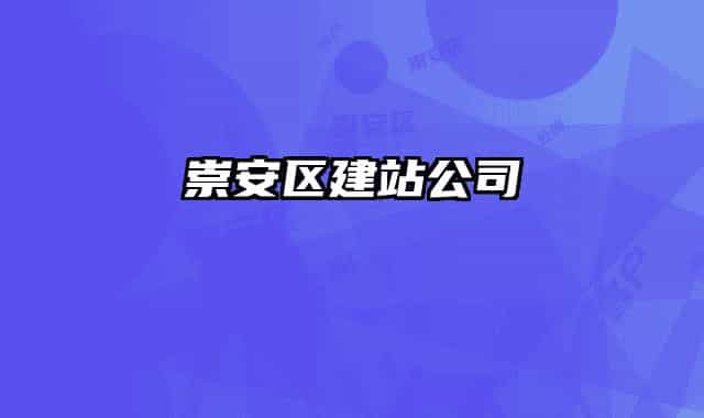 崇安区建站公司