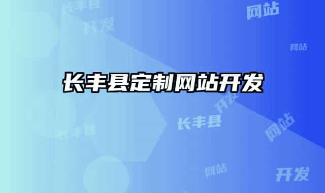 长丰县定制网站开发