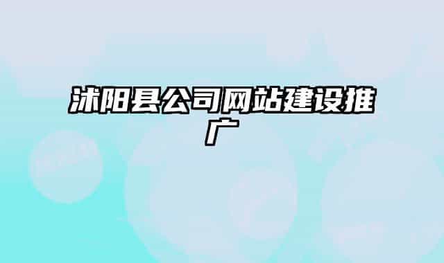 沭阳县公司网站建设推广