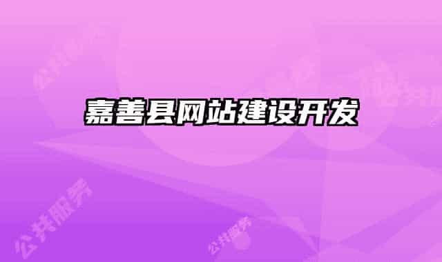 嘉善县网站建设开发
