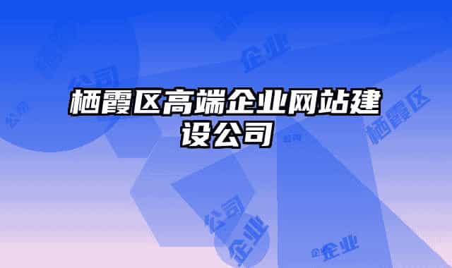 栖霞区高端企业网站建设公司