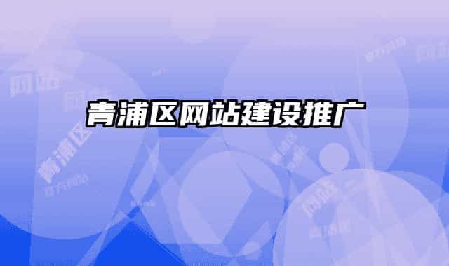 青浦区网站建设推广