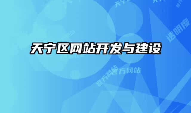 天宁区网站开发与建设