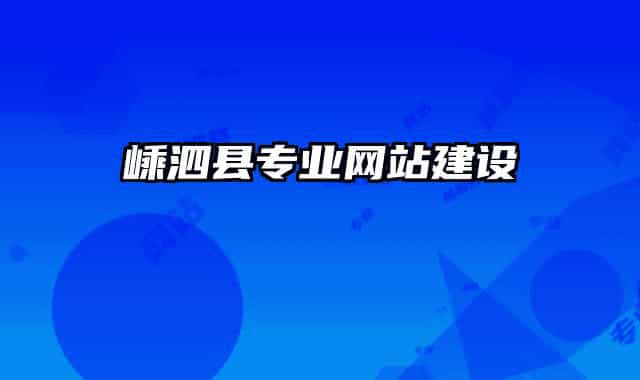 嵊泗县专业网站建设
