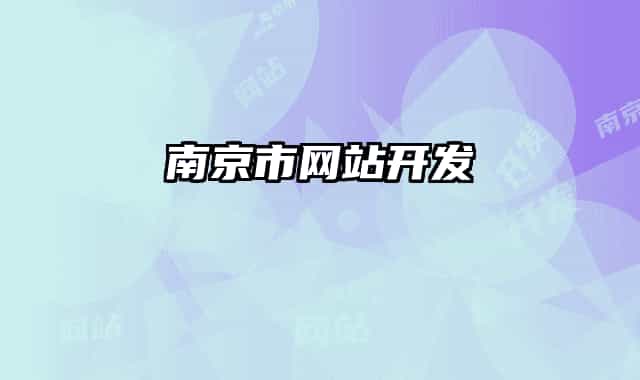 南京市网站开发