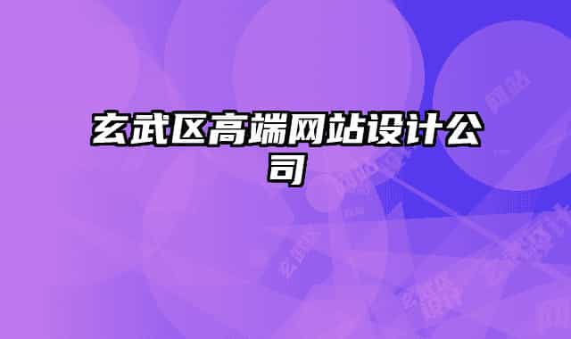 玄武区高端网站设计公司