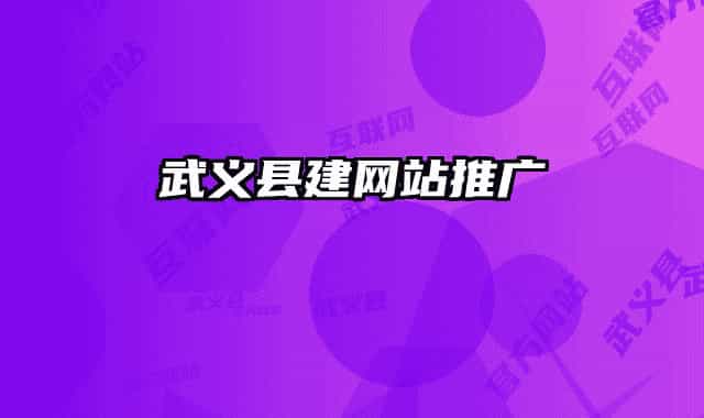 武义县建网站推广