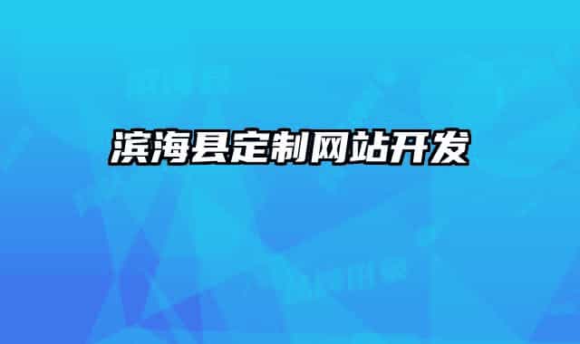 滨海县定制网站开发