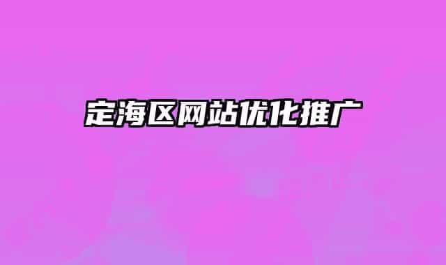 定海区网站优化推广
