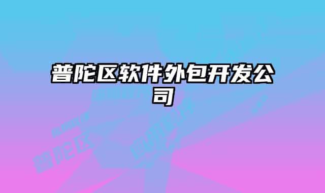 普陀区软件外包开发公司
